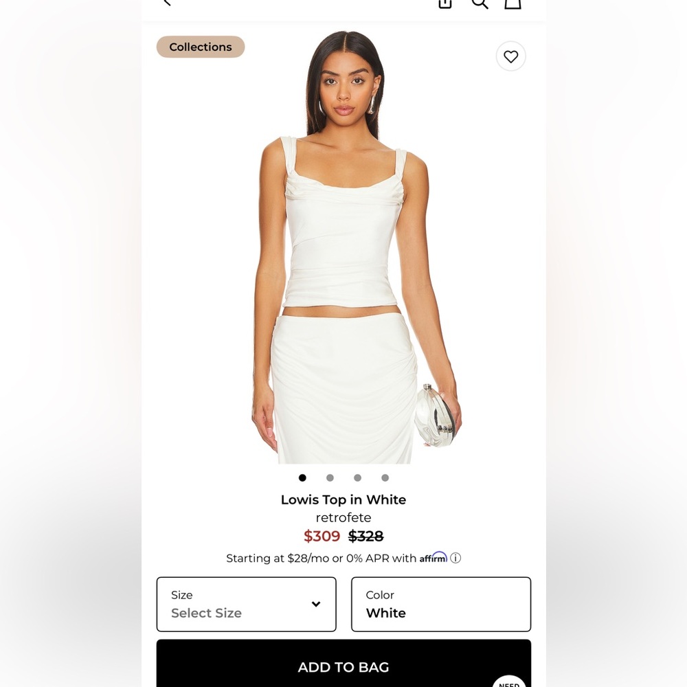 RETROFETE! Elegant White Sleeveless Top